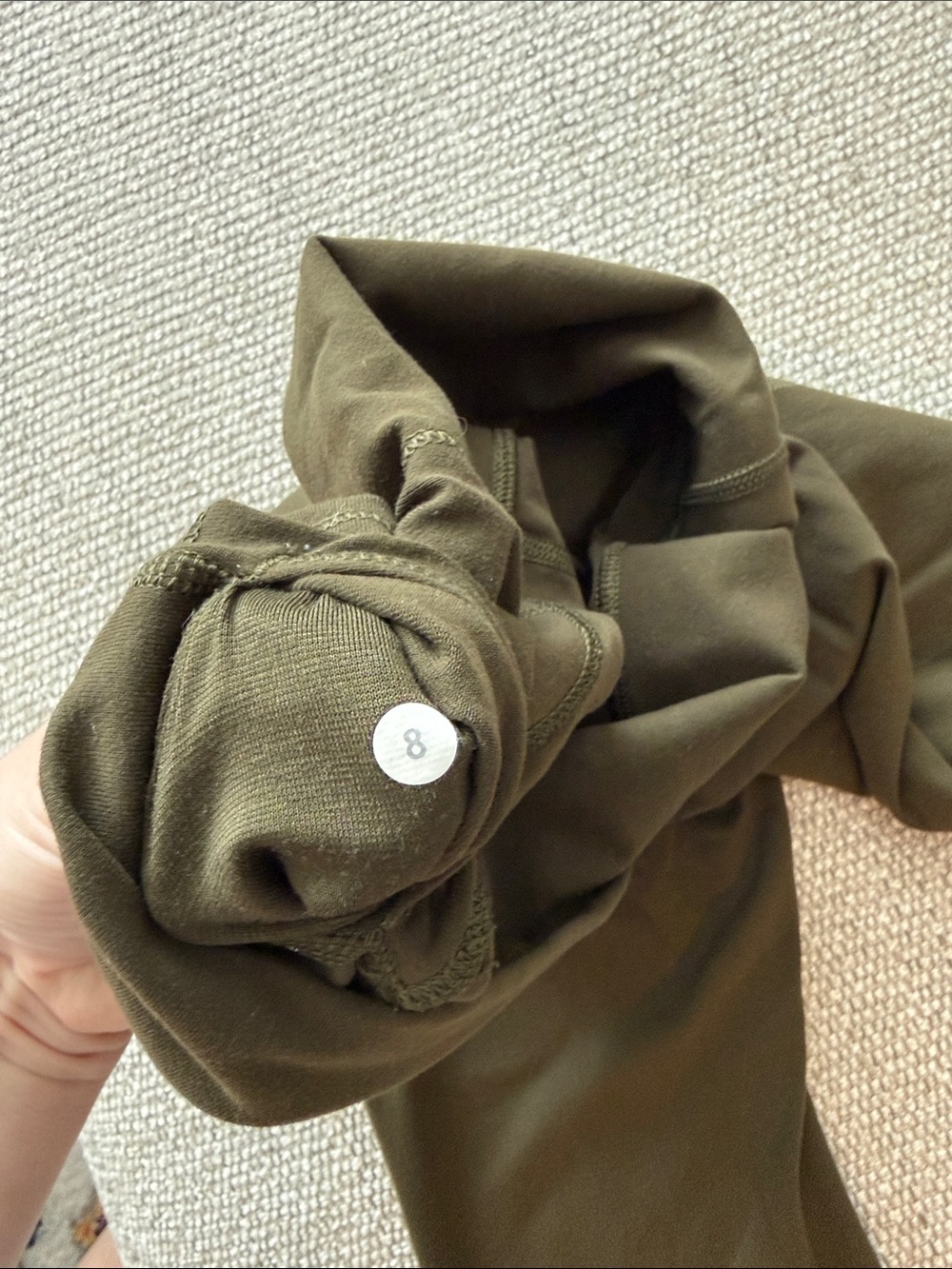 Lululemon Olive Green High-Rise Leggings - Picture 2 of 2